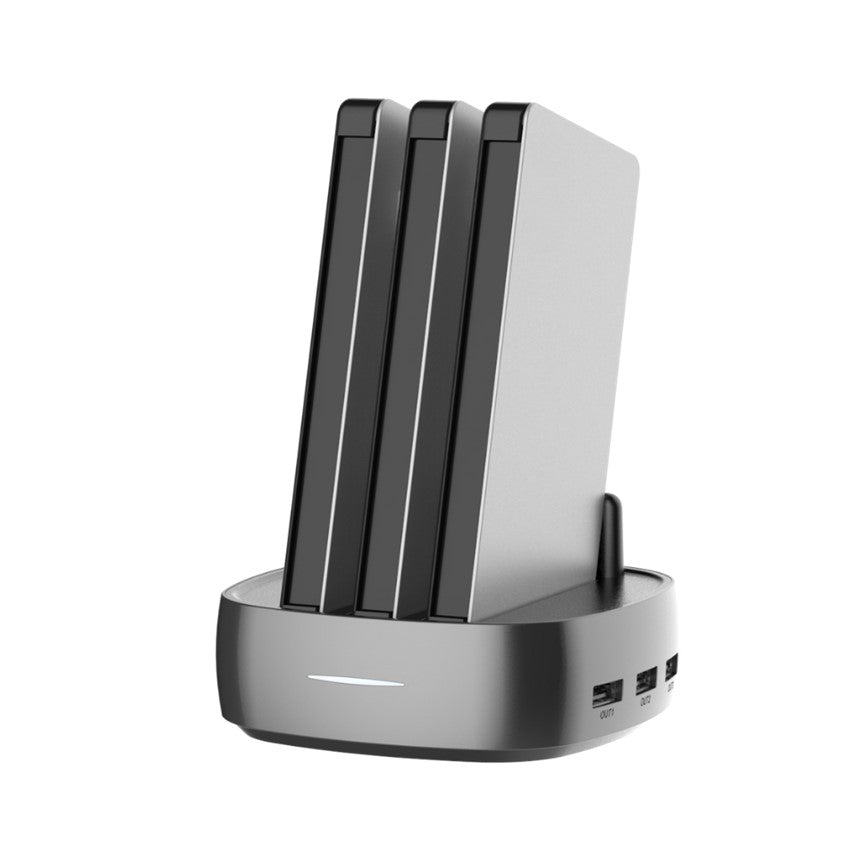 3 Multi Charging 8000 mAh Power Banks with Wireless Charging Docking Station - CHARGit Store