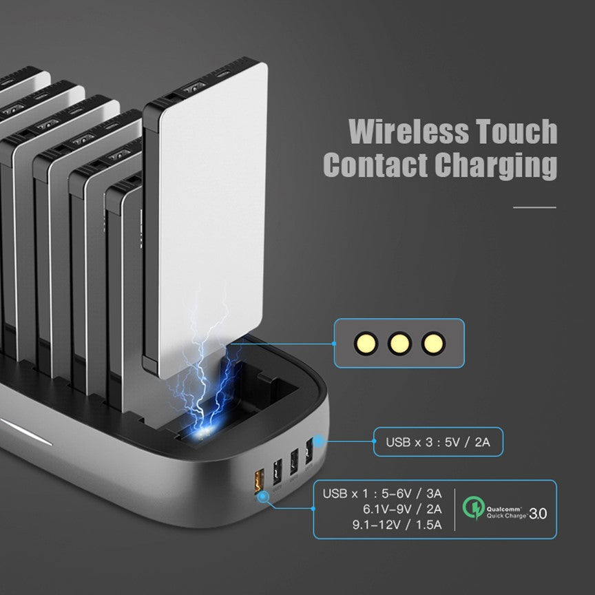 8 Qi MagSafe 10000mAh Power Banks with Touch Charge Docking Station - CHARGit Store
