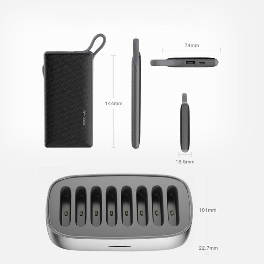 8 Qi MagSafe 10000mAh Power Banks with Touch Charge Docking Station - CHARGit Store