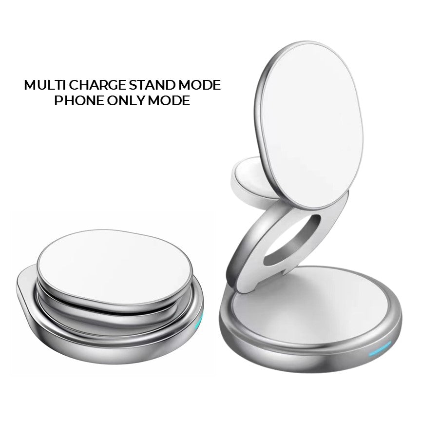 Apple 3in1 Qi Magsafe Wireless Foldable Multi Charger For iPhone, Watch & AirPods - CHARGit Store
