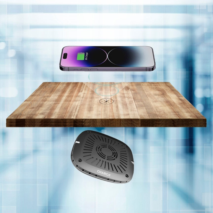Invisible Under Surface Wireless Charger, for all Apple, Samsung & any Qi Device - CHARGit Store