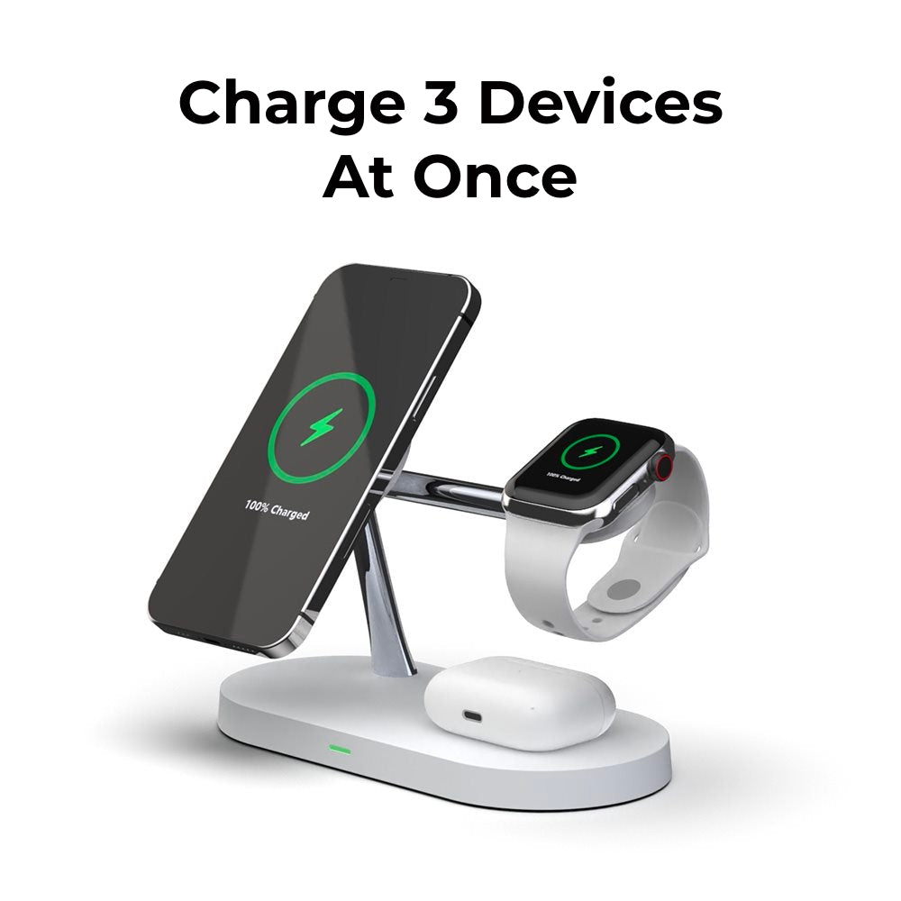 Apple 4-in-1 Qi MagSafe Wireless Multi Charger For iPhone, iWatch & AirPods - CHARGit Store