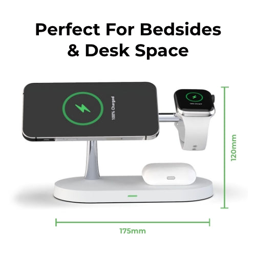 Apple 4-in-1 Qi MagSafe Wireless Multi Charger For iPhone, iWatch &amp; AirPods - CHARGit Store