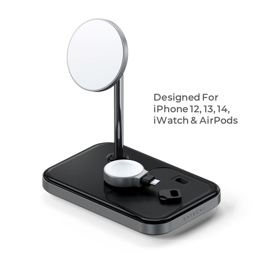 Satechi Apple 3in1 Qi MagSafe Wireless Multi Charger - CHARGit Store