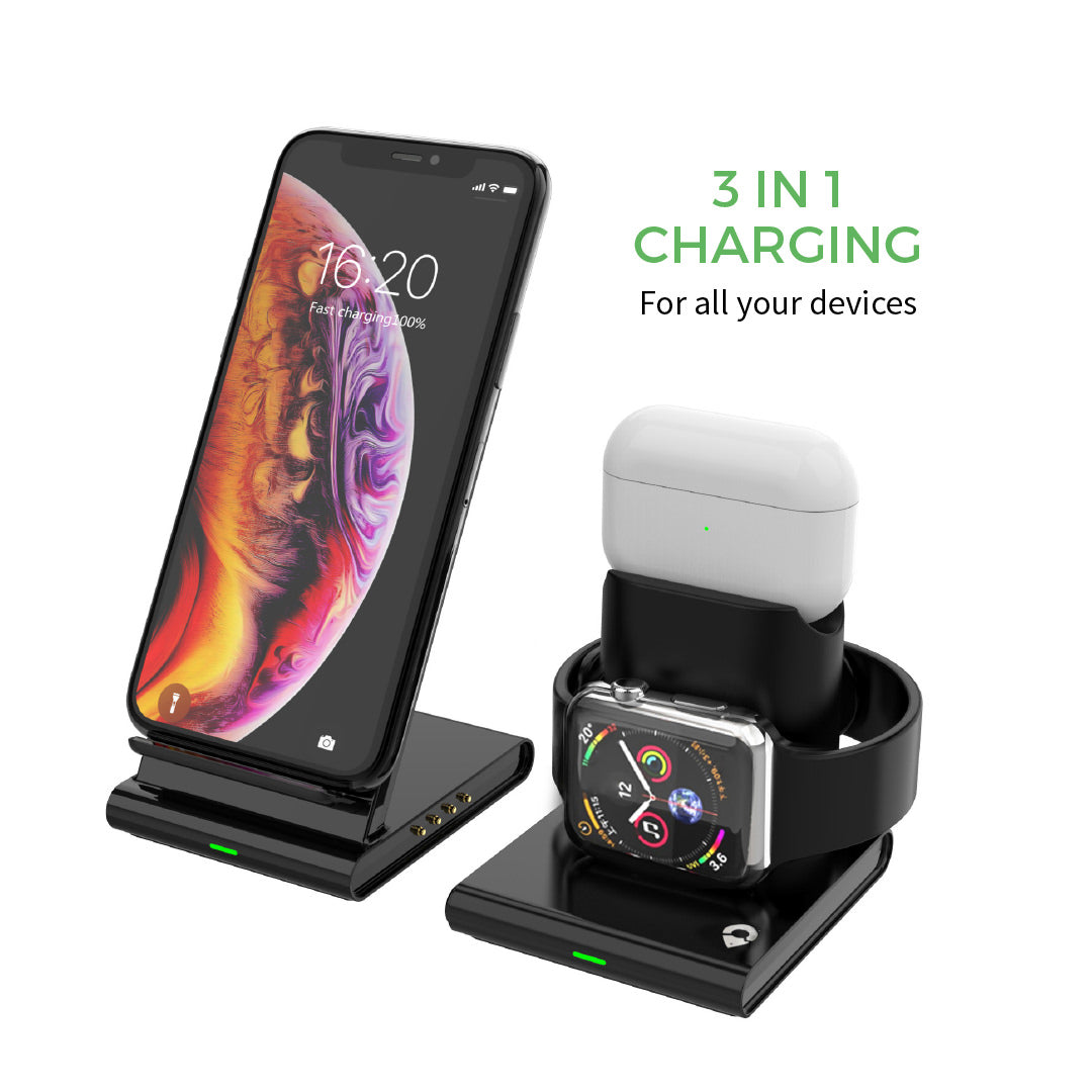 Apple Ultra II Fast Qi Wireless Multi Charger For iPhone, iWatch & AirPods - CHARGit Store