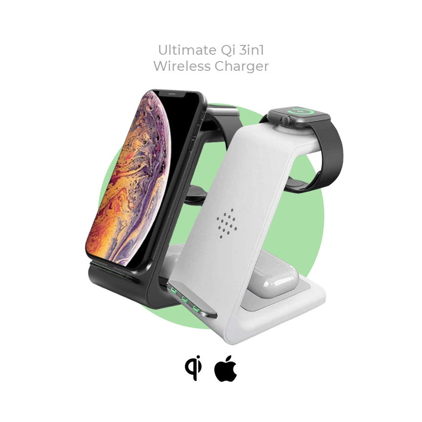 Apple Ultimate Qi Wireless Multi Charger For iPhone, iWatch, AirPods & all Qi Devices - CHARGit Store