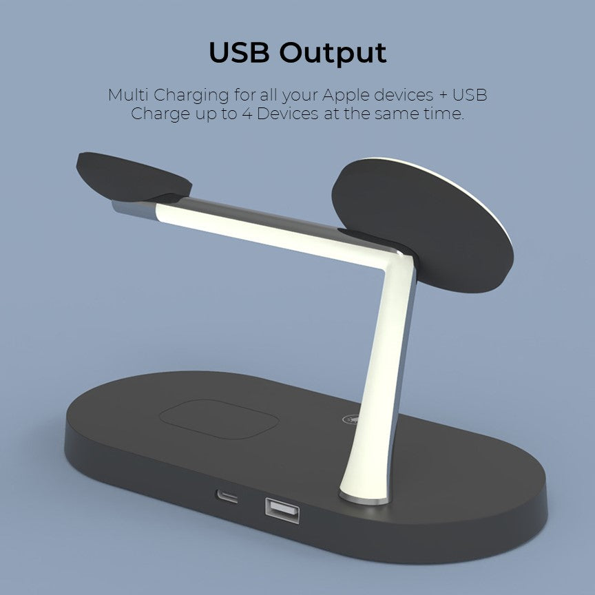 Apple 4-in-1 Qi MagSafe Wireless Multi Charger For iPhone, iWatch & AirPods - CHARGit Store