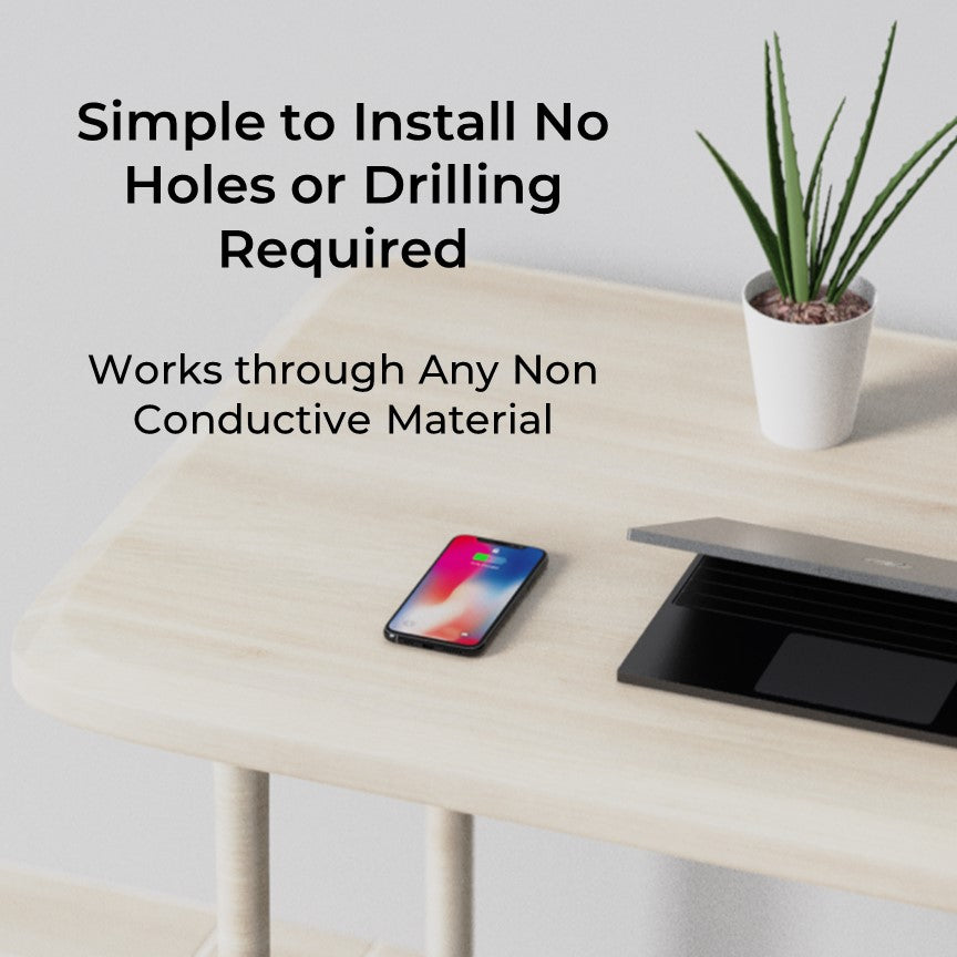 Invisible Under Surface Wireless Charger, for all Apple, Samsung & any Qi Device - CHARGit Store
