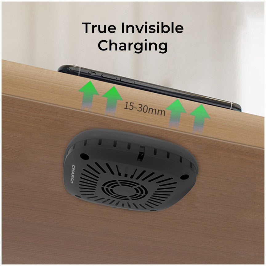 Invisible Under Surface Wireless Charger, for all Apple, Samsung &amp; any Qi Device - CHARGit Store