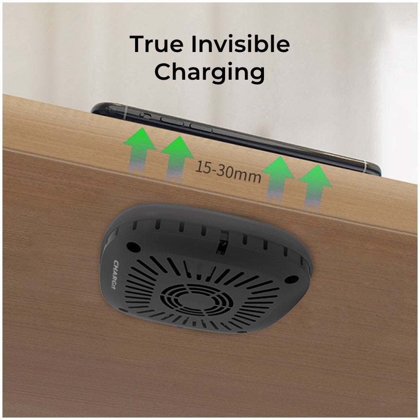 Invisible Under Surface Wireless Charger, for all Apple, Samsung & any Qi Device - CHARGit Store