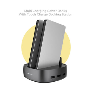 2 Multi Charging 8000 mAh Power Banks with wireless Charging Docking Station