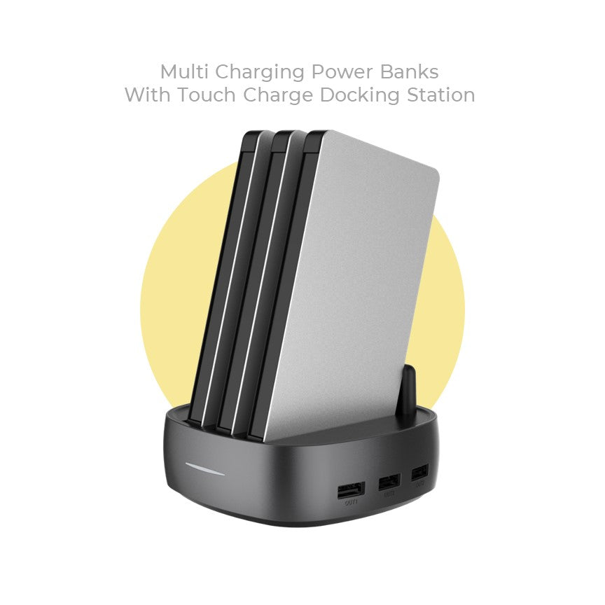 3 Multi Charging 8000 mAh Power Banks with Wireless Charging Docking Station - CHARGit Store
