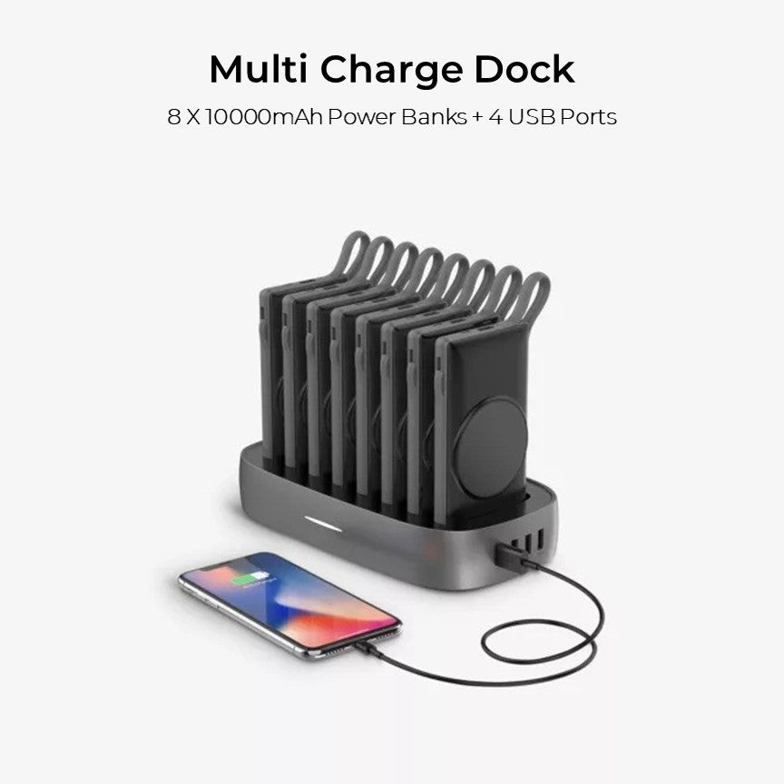 8 Qi MagSafe 10000mAh Power Banks with Touch Charge Docking Station - CHARGit Store