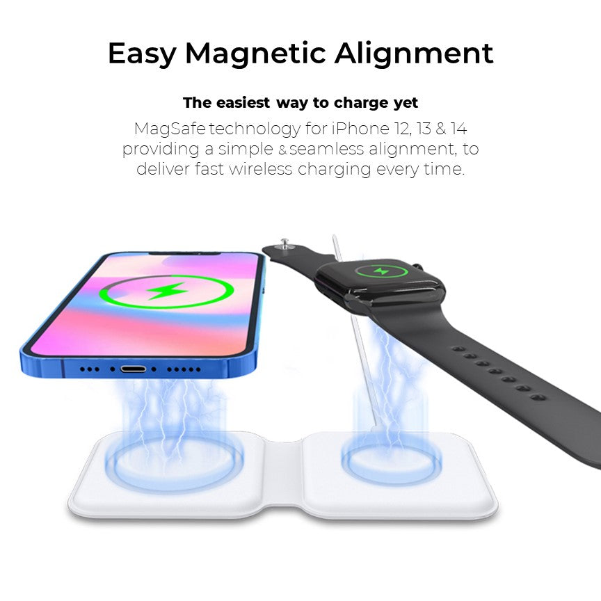 Apple Duo MagSafe Charger for all iPhone, iWatch, &amp; AirPods - CHARGit Store