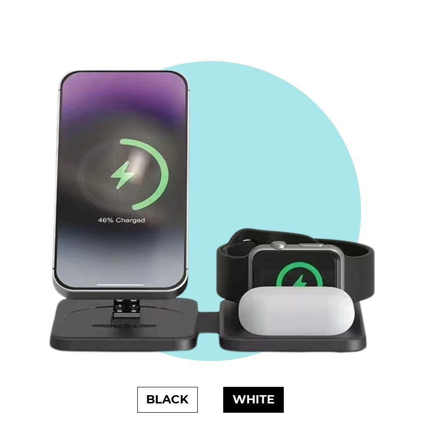 Wireless 3in1 Charging Station For Apple iPhone MagSafe - CHARGit Store