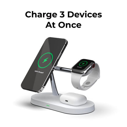 Apple 4-in-1 Qi MagSafe Wireless Multi Charger For iPhone, iWatch &amp; AirPods - CHARGit Store