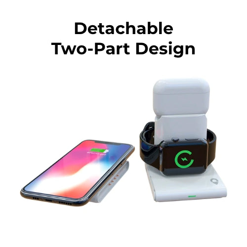 Apple Ultra Fast Qi Wireless Multi Charger For iPhone, iWatch &amp; AirPods - CHARGit Store