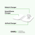Apple Compact Deluxe Portable Qi MagSafe Wireless Multi Charger - CHARGit Store