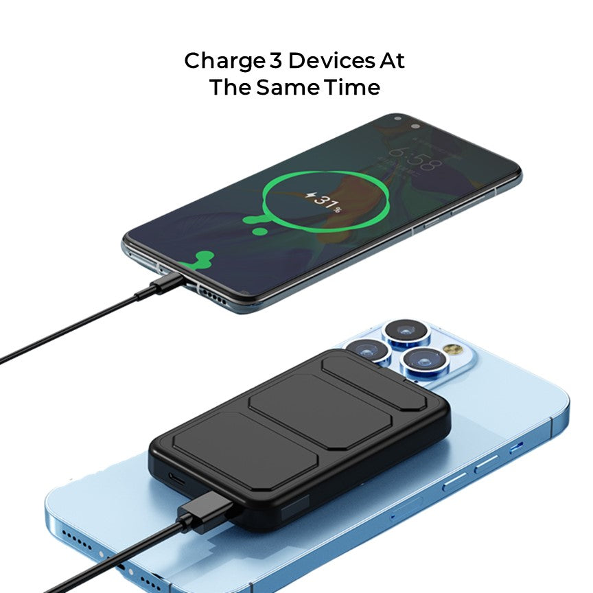 Apple Qi Magsafe 10K mAh Power Bank Built In Stand & LED display For iPhone 12, 13, 14 & 15 - CHARGit Store