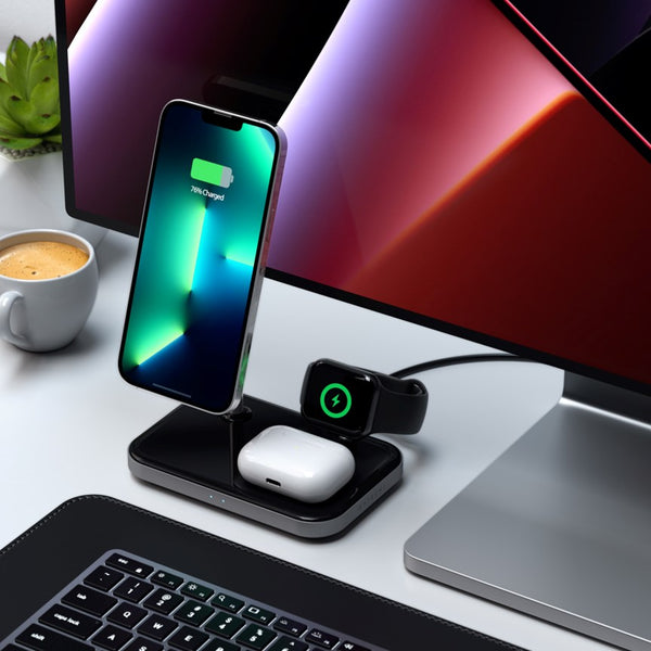Satechi Apple 3in1 Qi MagSafe Wireless Multi Charger