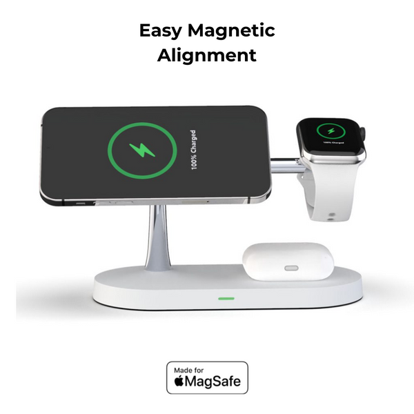 Apple 4-in-1 Qi MagSafe Wireless Multi Charger For iPhone, iWatch & AirPods - CHARGit Store