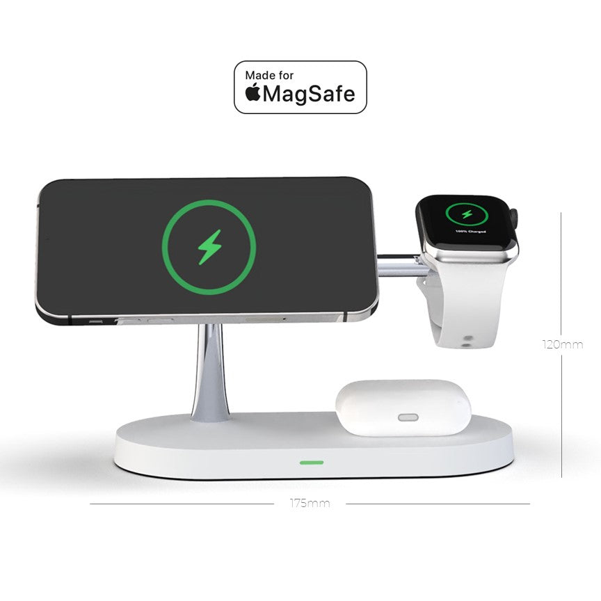 Apple 4-in-1 Qi MagSafe Wireless Multi Charger For iPhone, iWatch &amp; AirPods - CHARGit Store