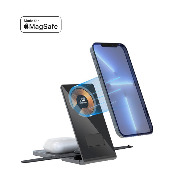 Apple Dual 15W MagSafe Coil 3in1 Wireless Multi Charger - CHARGit Store