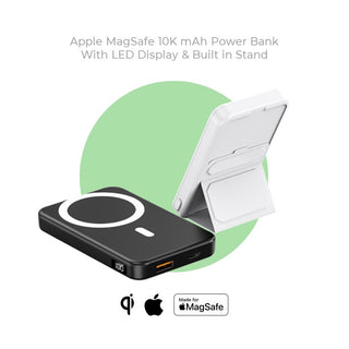 Apple Qi Magsafe 10K mAh Power Bank Built In Stand & LED display For iPhone 12, 13 & 14
